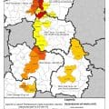 Mapa zniszczeń po nawałnicy - źródło: Lasy Państwowe